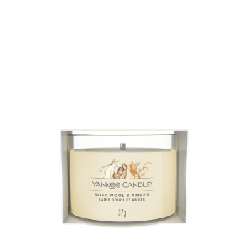 Yankee Candle Soft Wool & Amber Glasvotivkerze 37g